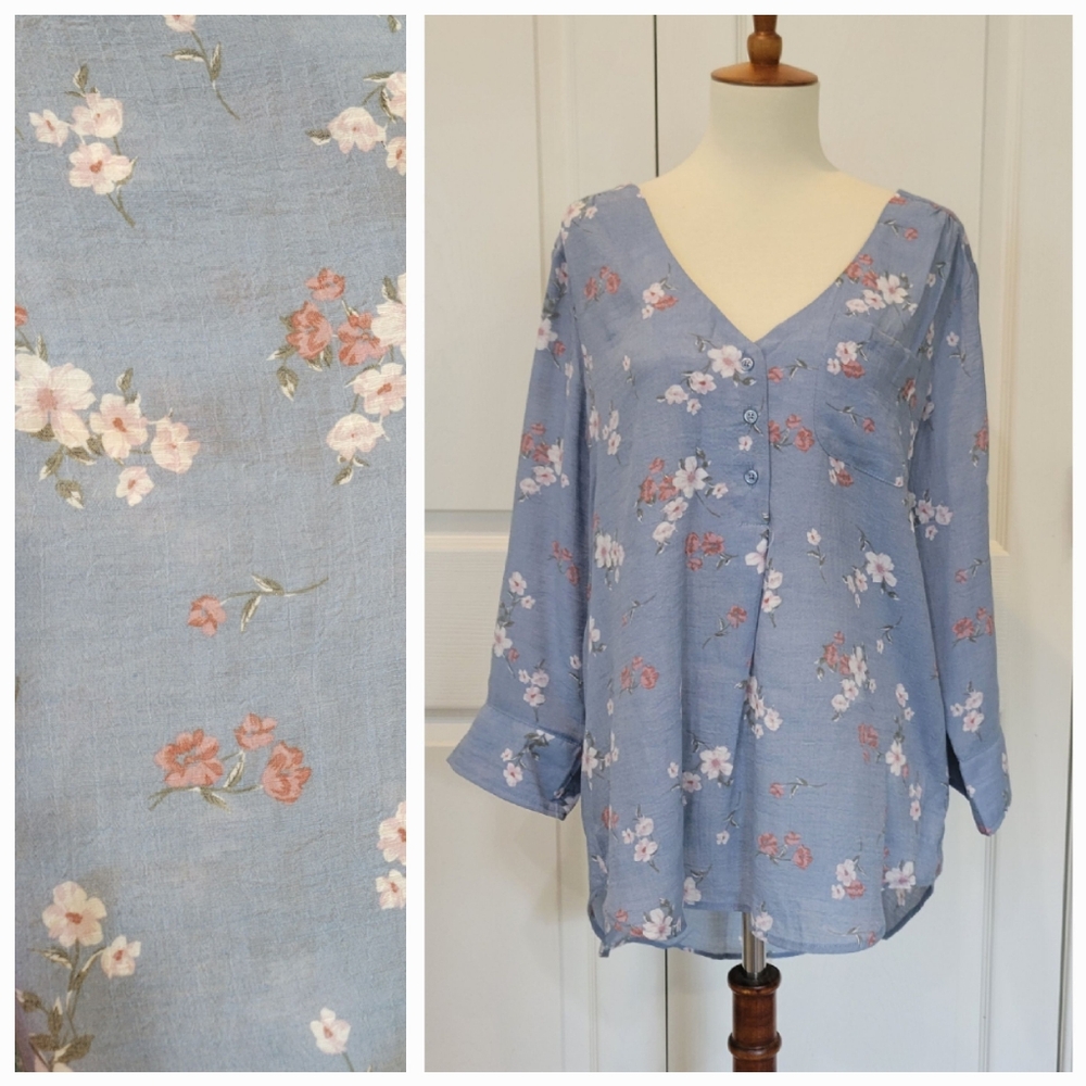Fred David Floral Blouse OM10